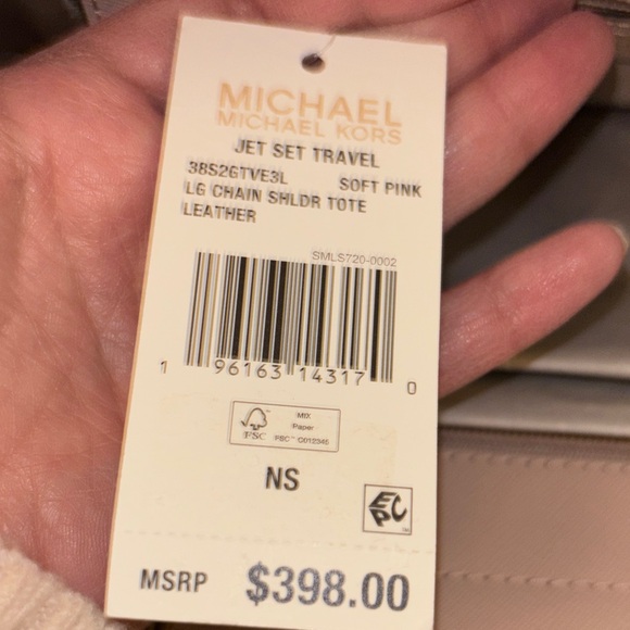 Michael Kors Blush Shoulder Bag with Gold Accents - Picture 7 of 8